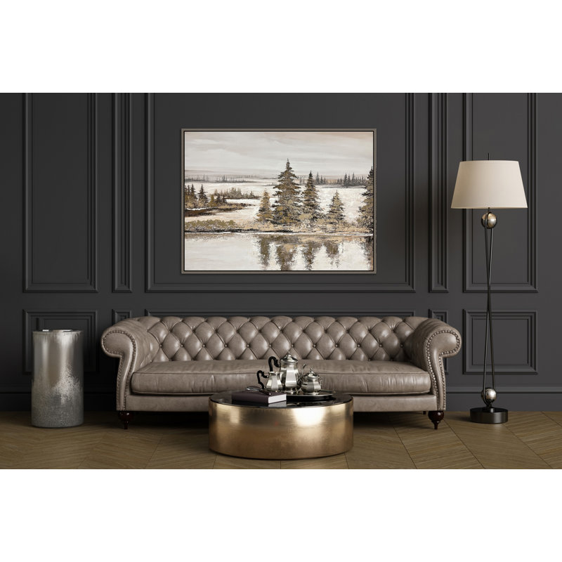 «Frosted Pines», art mural sur toile