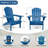 Embossed Wooden Outdoor Folding Adirondack Chair with Pre-Assembled BackRest & SeatBoard,Wood Patio Chair for Garden Backyard Porch Pool Deck Firepit with Wood Grain-1380803369