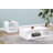 Shuster Rectangular Cocktail Coffee Table White High Gloss