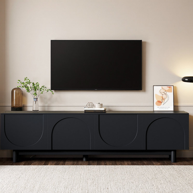 Meuble télé Elegant White, Noir