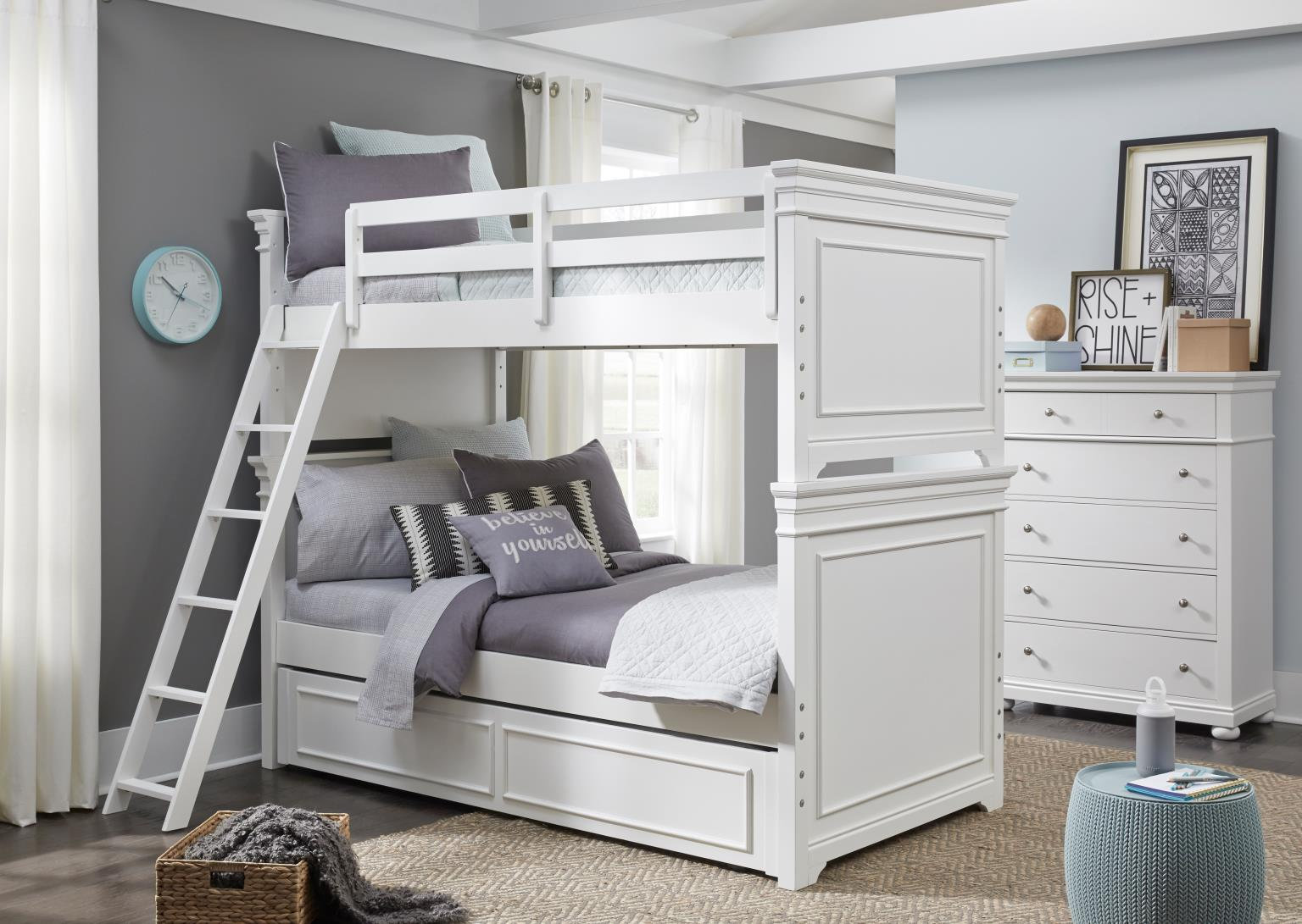 Jayden 5-Drawer Chest, White