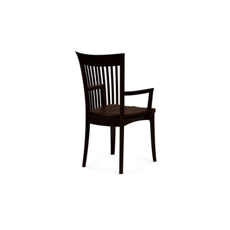 Sarah Upholstered Arm Chair, Smoke Cherry, None