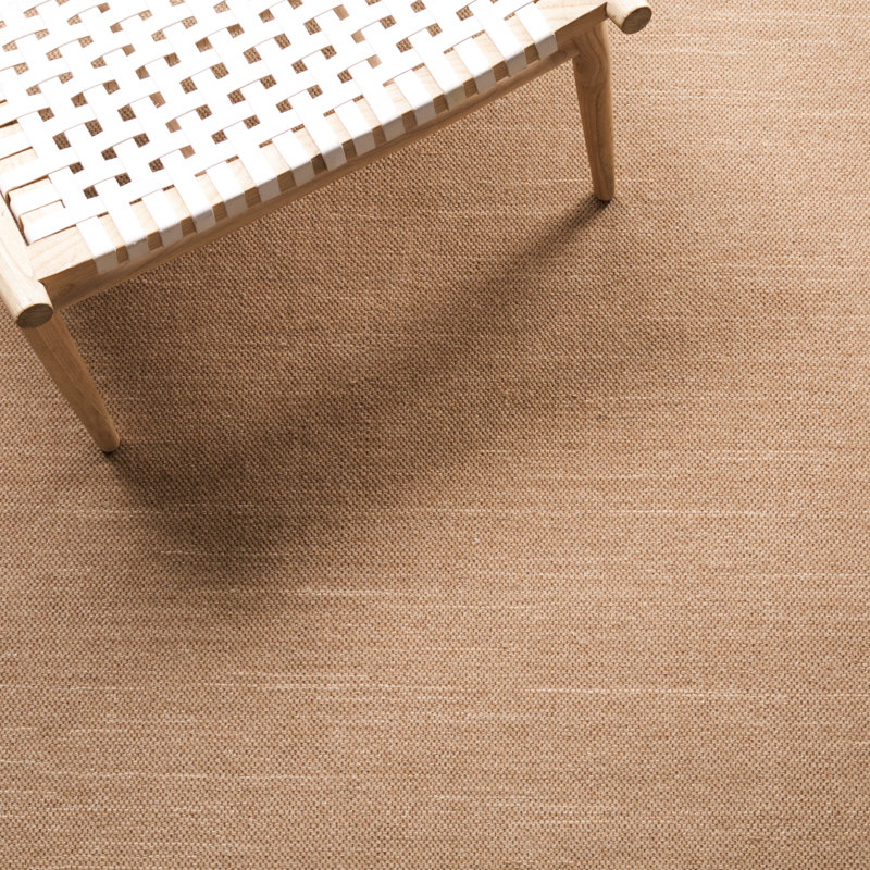 Handwoven Brown Wool Flatweave Rug, 4' x 6'