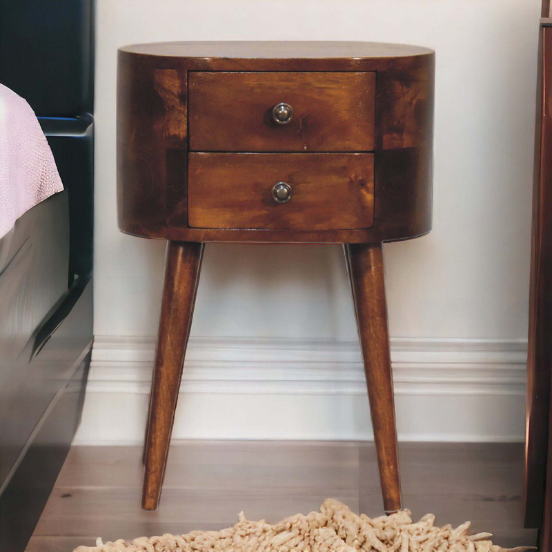 Table de chevet ovale 20 po