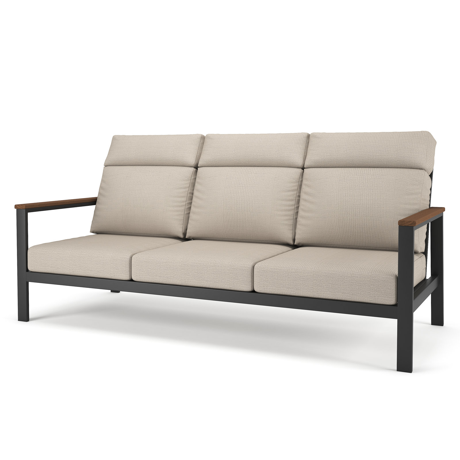 Townsend 80" Sunbrella® Patio Sofa, Cast Silver, Brown, Yes