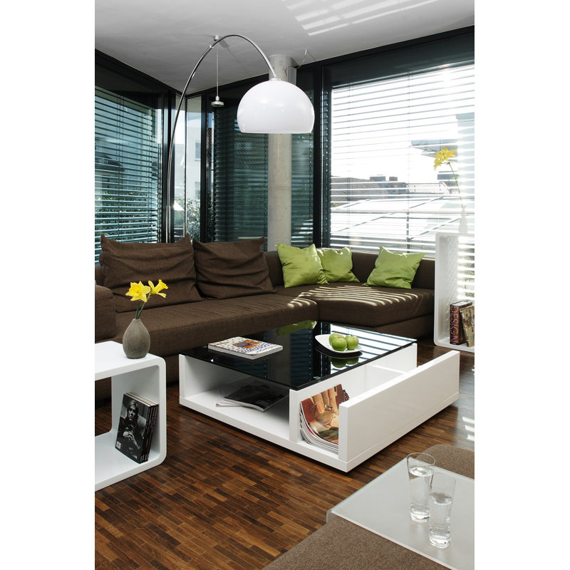 Jazyra Abstract Coffee Table, Black