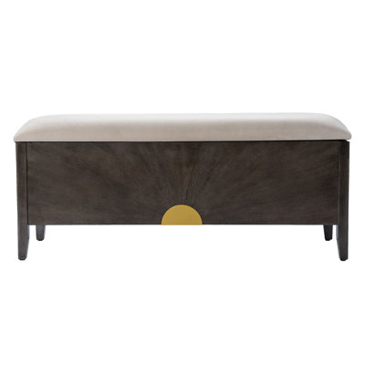 Padraig Velvet Upholstered Storage Bench