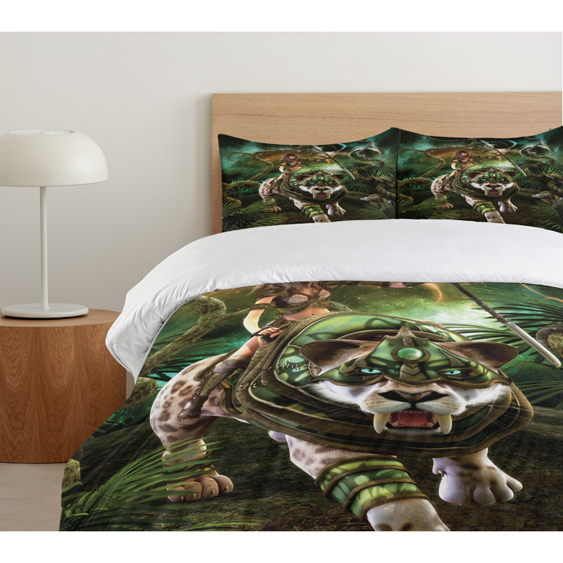 Polyester Duvet Cover, Queen Duvet Cover + 2 Standard Shams