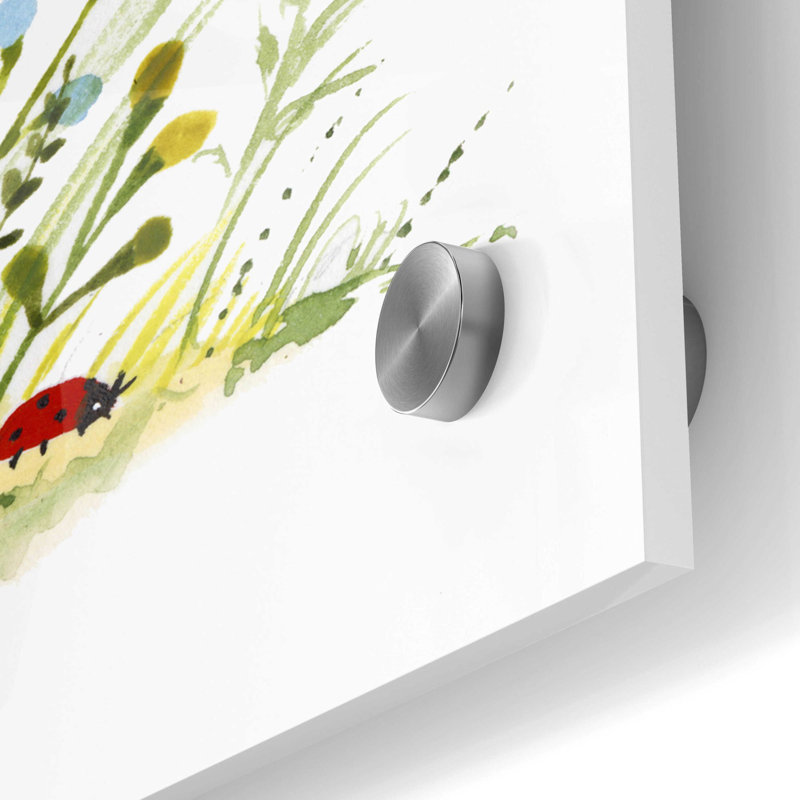 «Garden Guardian I» par Victoria Borges, art mural en verre acrylique, H 24 po x l 24 po