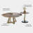 Retro solid wood flower tea table simple