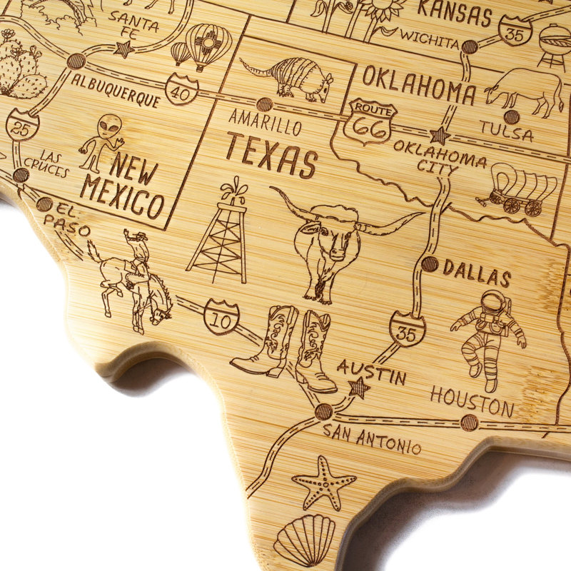 XXL Destination USA Cutting and Serving Board