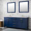 Plateau de meuble-lavabo double 72 po en pierre reconstituée avec lavabo - pour remplacement de meuble-lavabo, sans armoire