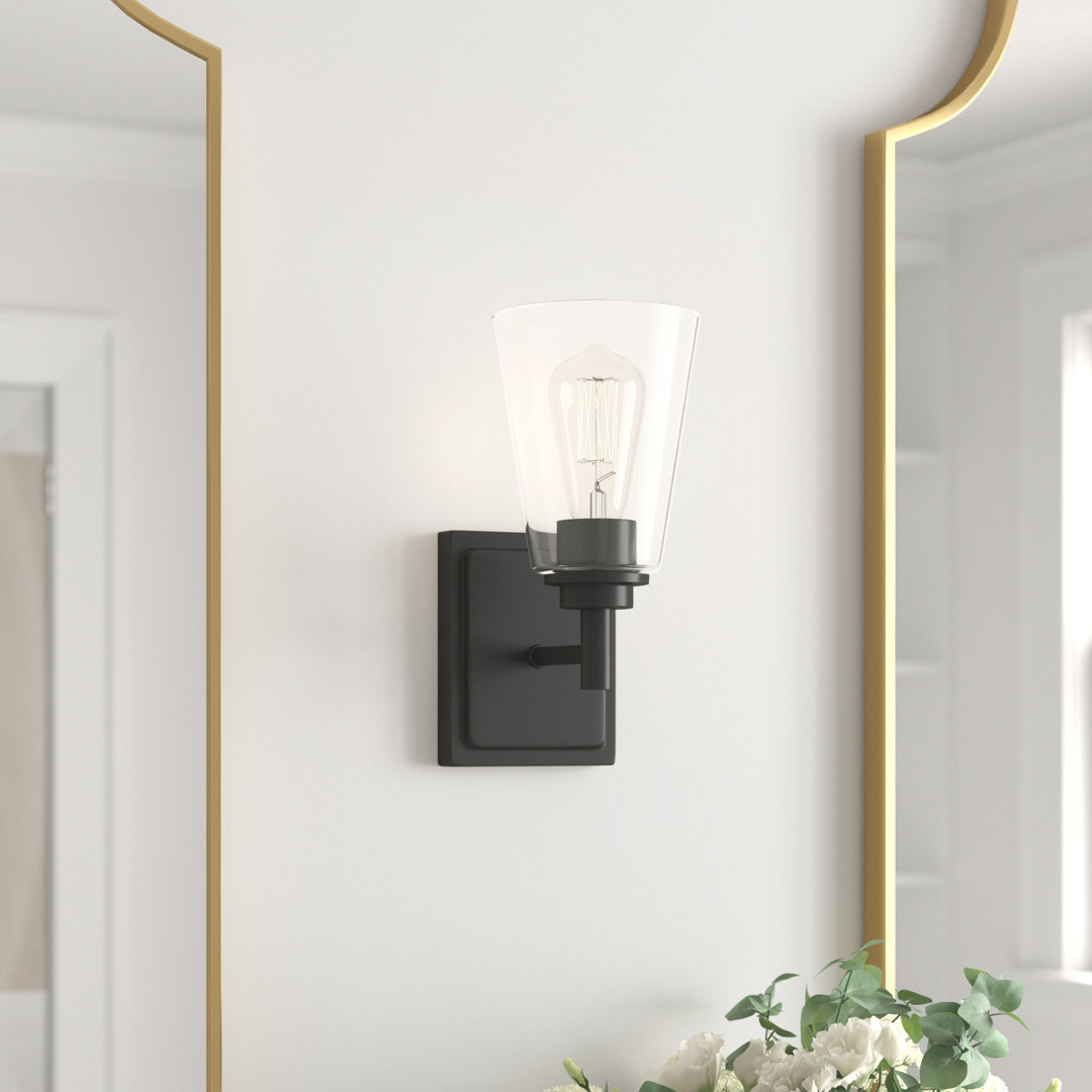Lanning 1 Light Armed Wall Sconce Three Posts™ 