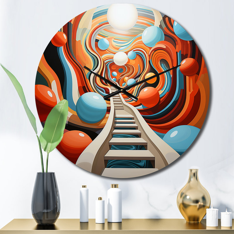 Connla - Horloge murale abstraite, Petit