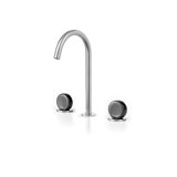 Acquaco Linki Io Deck Mount Three-Hole Widespread Bathroom Lavatory Faucet with 5-3/4'' Spout Reach
