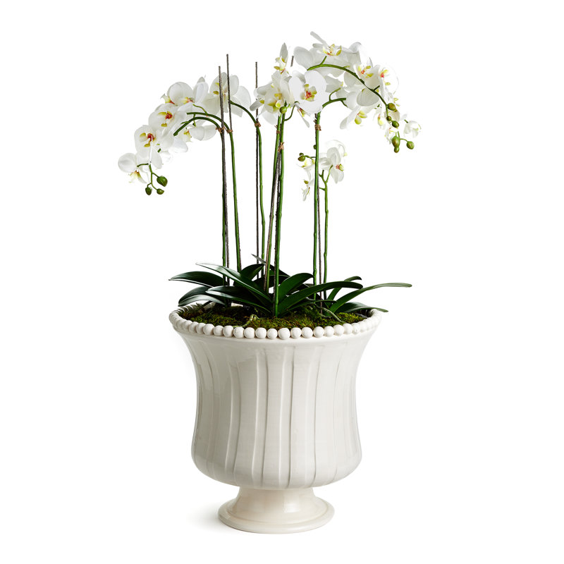 Vase de table en céramique Auouge, H 16 po x l 18 po x P 18 po