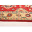 Tapis de couloir unique en laine noué à la main style Ouzbék gazni des années 2010 de 2 pi 7 po x 9 pi 6 po rouge Gorm