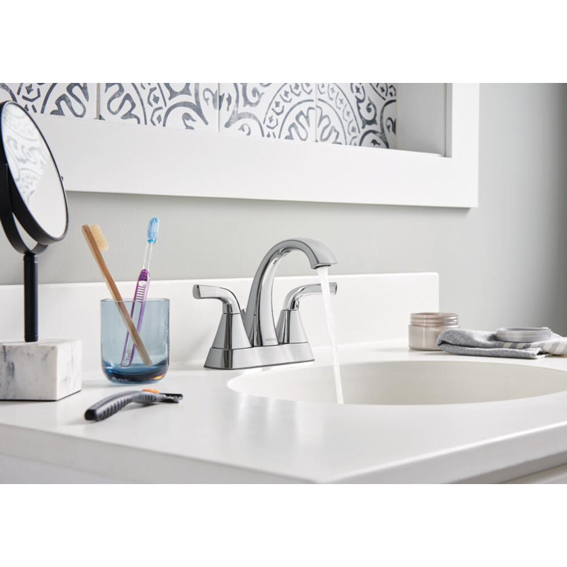 Parkwood 2-handle Bathroom Faucet with Drain Assembly, Chrome