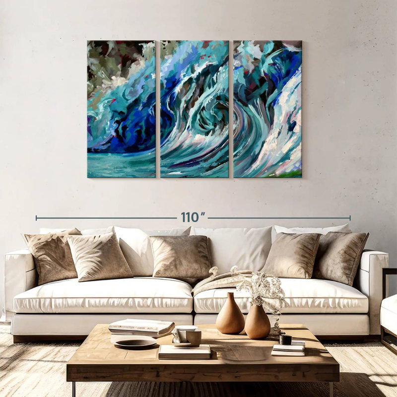 Gillard A Blue Wave, 48" H x 74" W