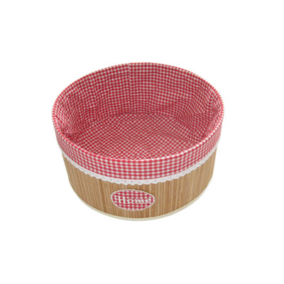 Laundry Hamper Bamboo Round Wicker Clothes Bin Basket Storage Bin Organizer Folding Basket