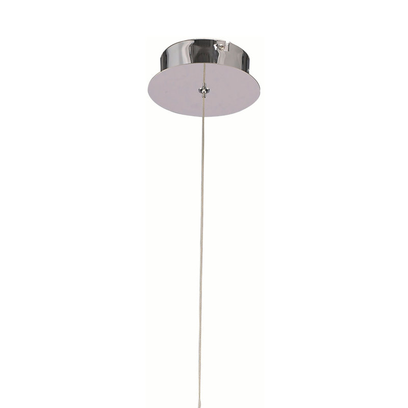 Arian 1 - Light Polished Chrome LED Kitchen Island Pendant