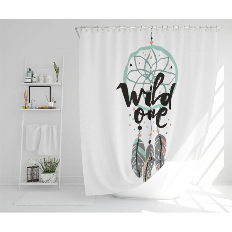 Broom Polyester Shower Curtain Set