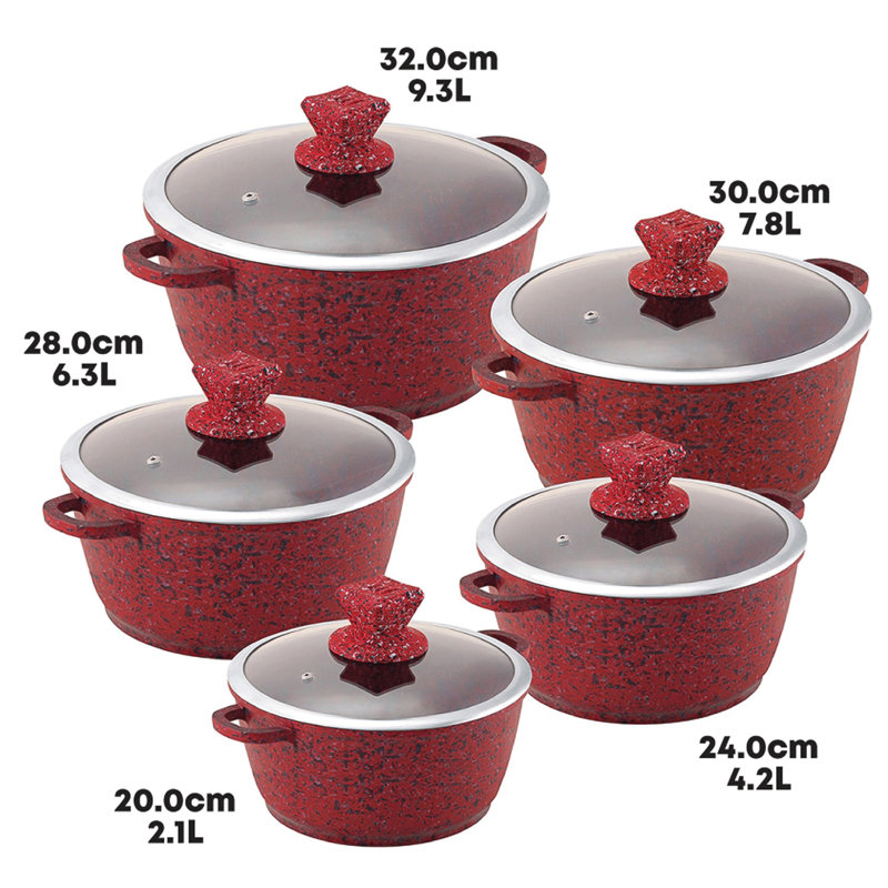 Quintine 5 - Piece Aluminum Cookware Set
