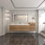 Ensemble de meuble-lavabo mural double 91 po Moreno Bailey-87461189