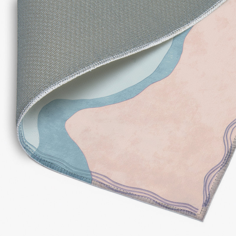 Aqua Whisper Indoor And Outdoor Area Rug, Rectangle 4' x 6'