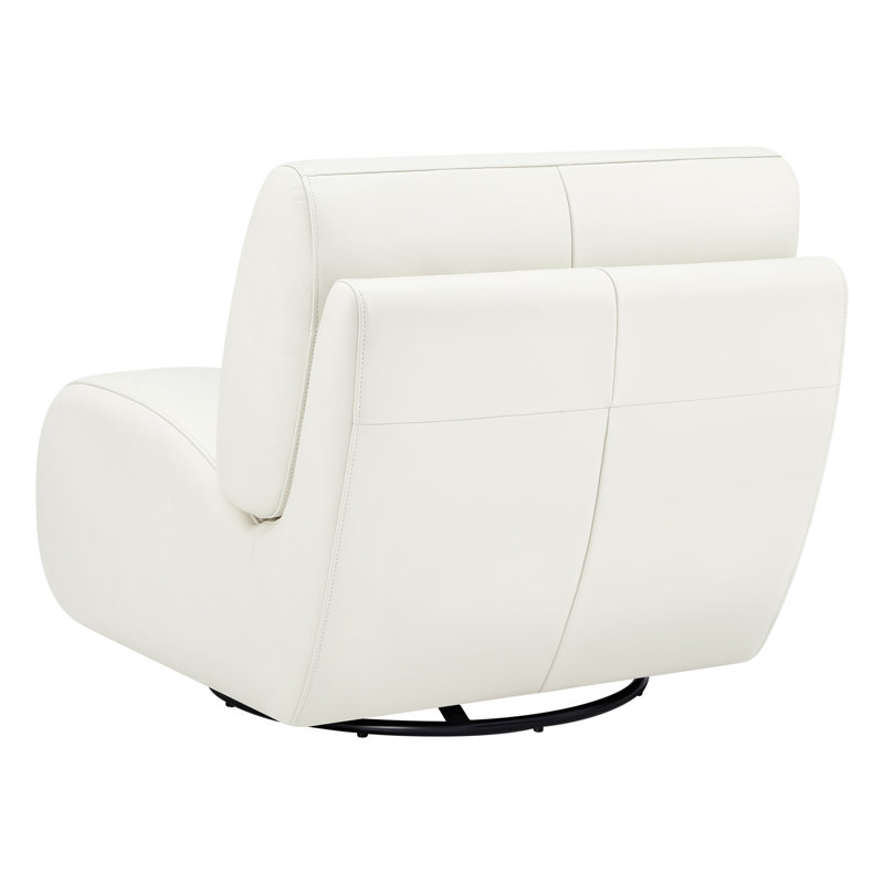 Fauteuil d'appoint pivotant rembourré Nita, Coconut Milk