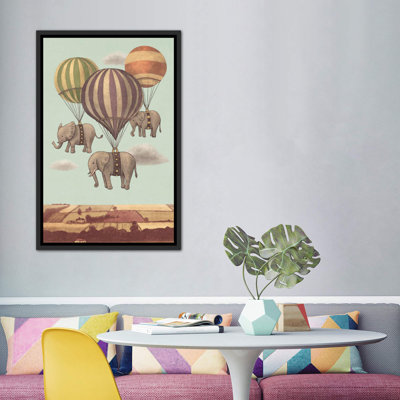 «Flight of the Elephants Mint» par Terry Fan - impression
