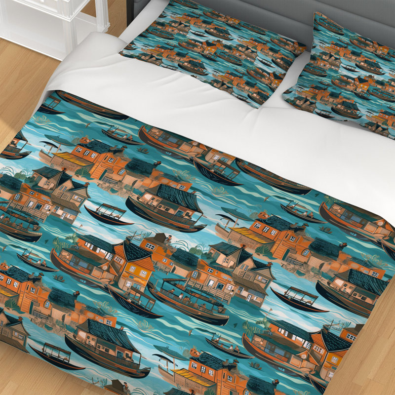 Abstract Duvet Cover, King Duvet Cover + 2 King Pillowcases