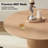 Round Pedestal Dining Set with Upholstery Dining Chair-1719854925
