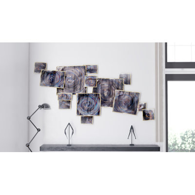 Handmade Traditional Abstract Wall Decor on Metal