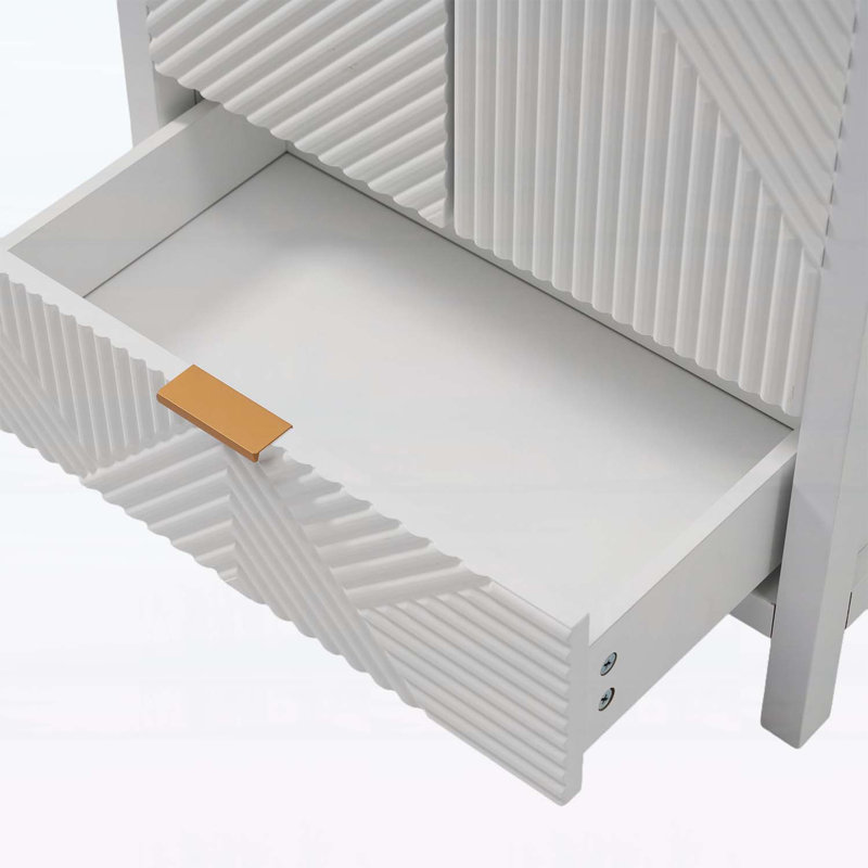 Meuble-lavabo moderne 24 po avec lavabo, Blanc