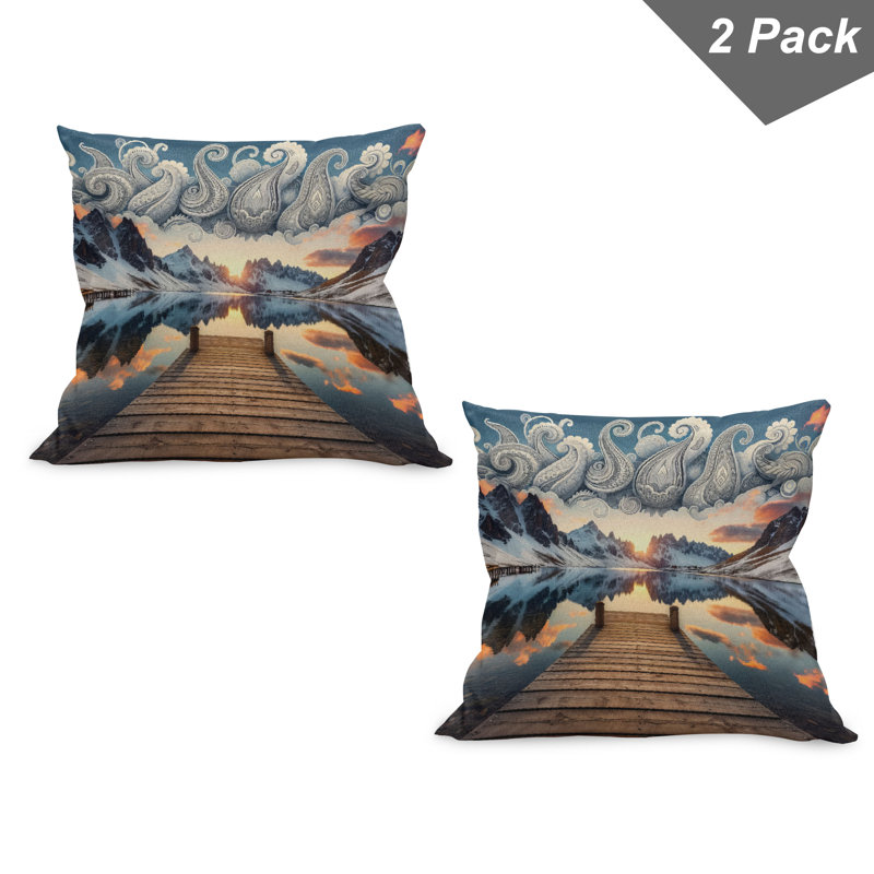 Fabric Reversible Pillow, 18"H x 18"W, Square