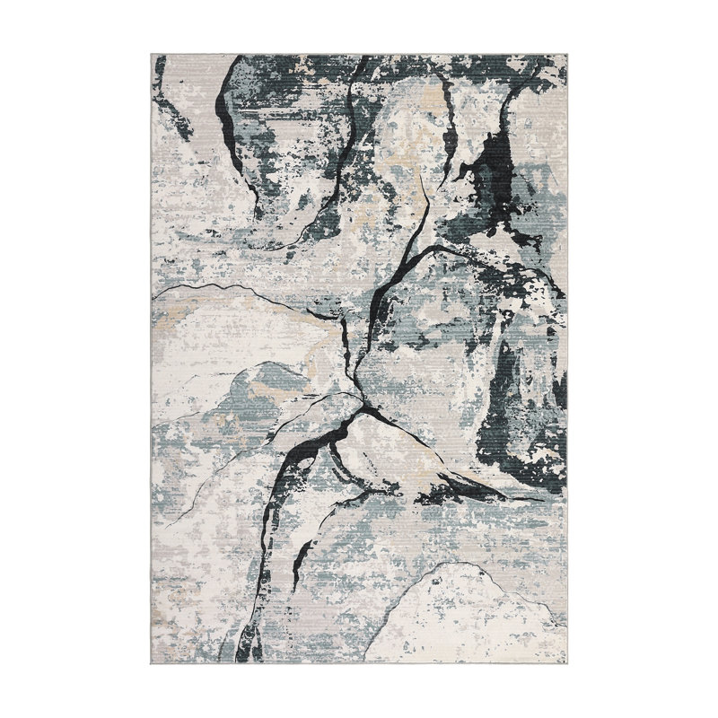 Modern Abstract Area Rugs, Washable Carpet for Bedroom, Dining Room, Home, Office, Rectangle 8' x 10'