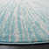 Tapis turquoise / ivoire Faustina