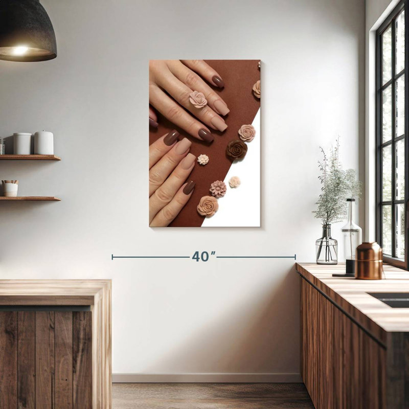 Shuttleworth Matte Brown Nails, 36" H x 24" W
