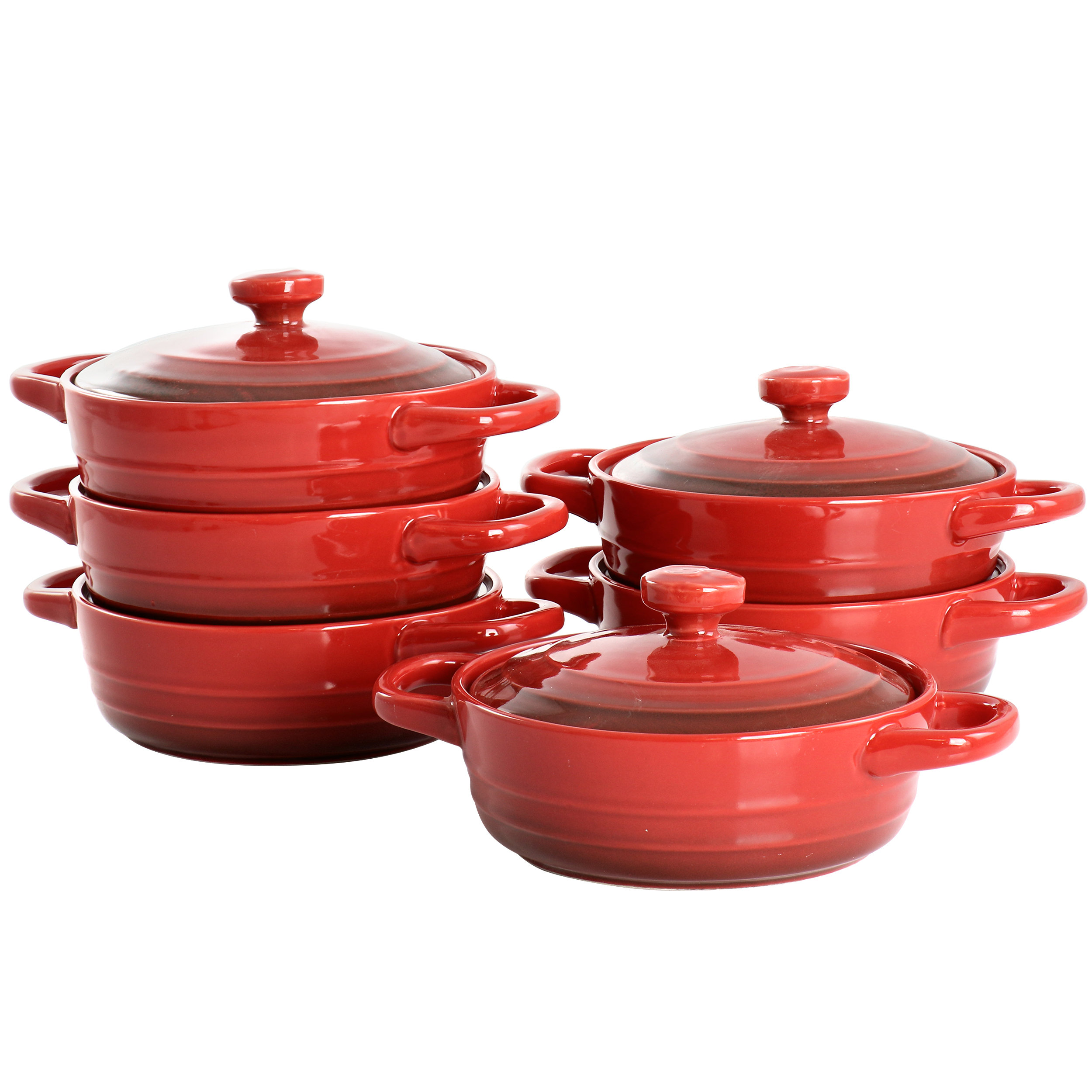 Joytable 24 Pcs Kitchen Cooking Utensil Set -Nylon Stainless Steel Non-Stick in Red