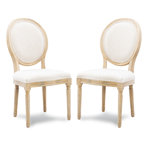 Hillary Upholstered Oval Back Side Wood Chair