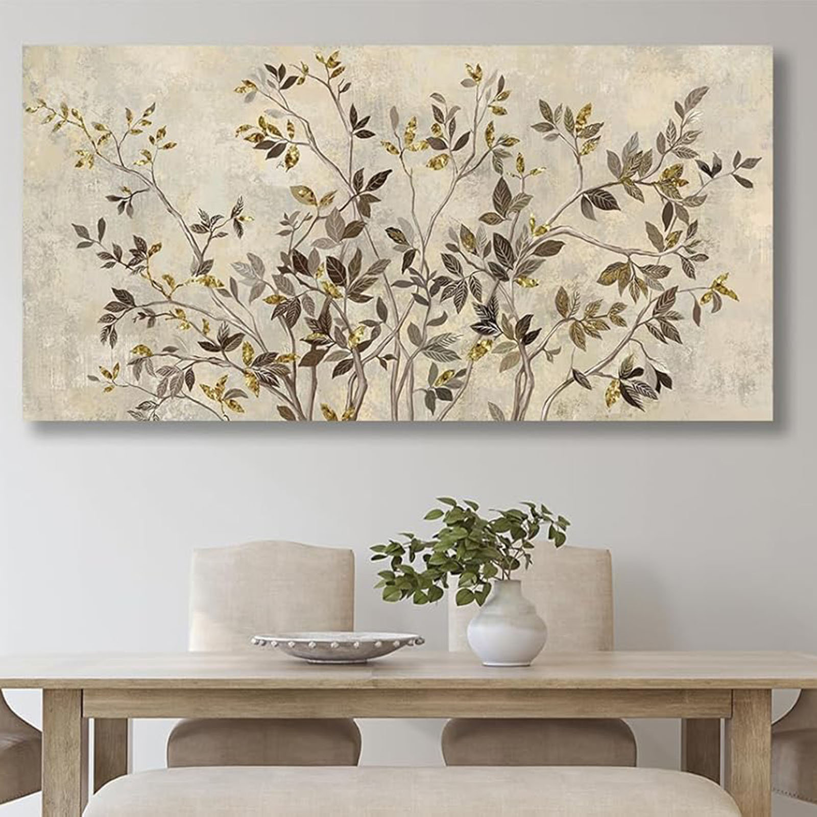 Fleur De Lis Living Large Rustic Wall Art - Grey Brown Tree Branch ...