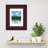 Dunois Cherry Wood Picture Frame with Mat-94123098