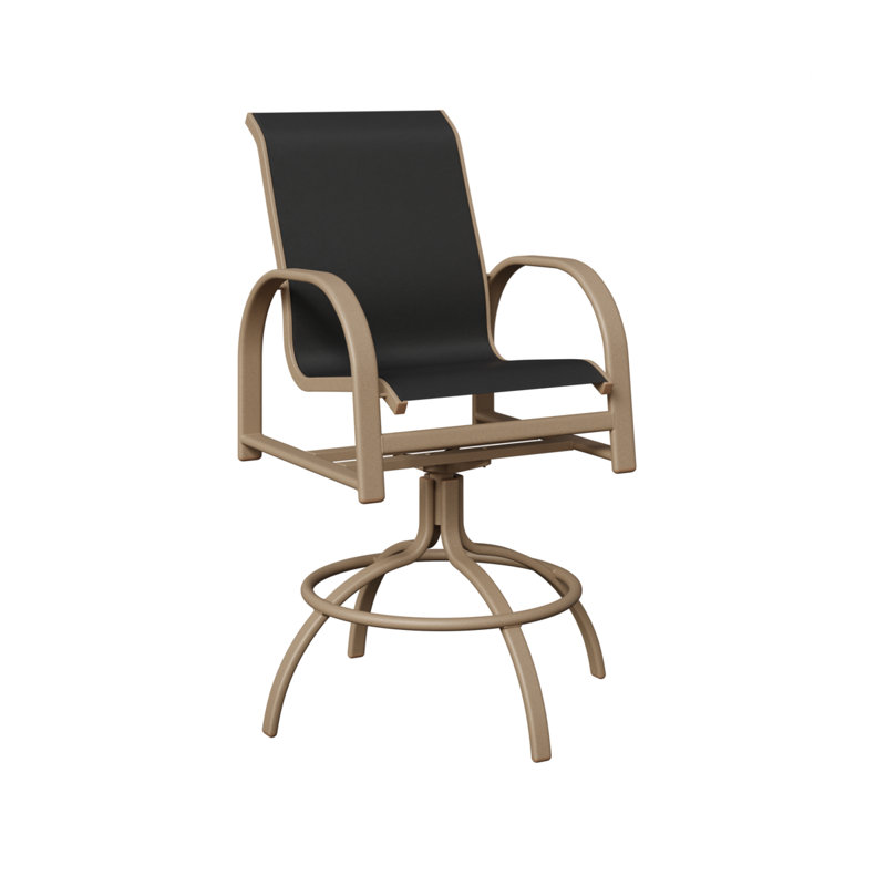 Chaise berçante pivotante Berlin Gardens Murphy Slings, Chêne veiné de bois, Noir