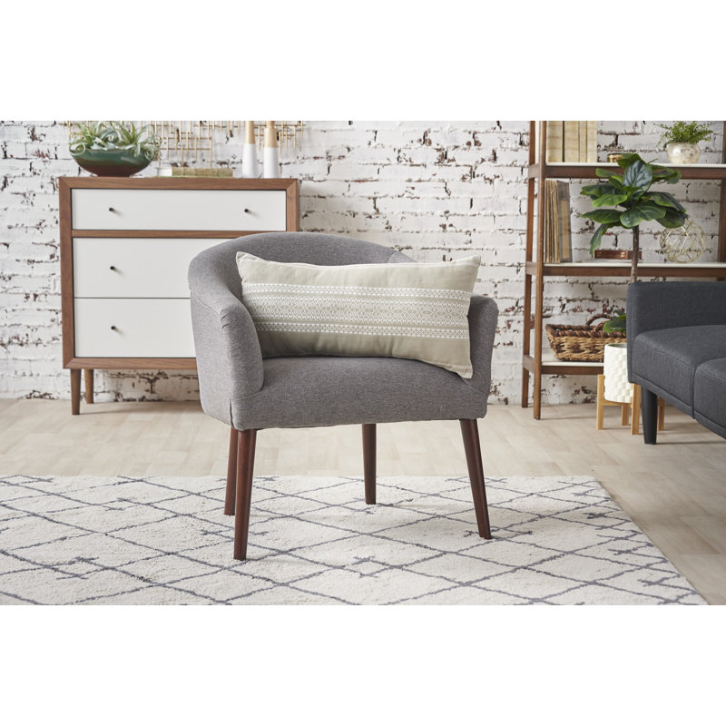 Clayton Geometric Woven Lumbar Throw Pillow, Dune