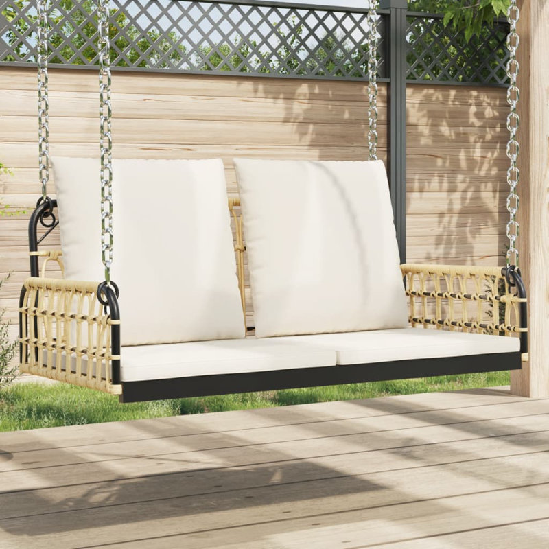 Banc pivotant avec coussins en poly 41,3 po x 22,8 po x 15 po Bay Isle Home ™