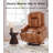 Power Lift Recliner Chair with Massage and Heat, Massage Chair Adjustable Reclining Chair with Side Pockets/USB Port for Elderly for Living Room-935649968