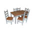 6 -Person Extendable Pine Solid Wood Dining Set-1077296674
