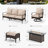 7 - Person Patio Conversation Set With Swiveling Lounge Chairs