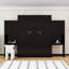 Grand lit escamotable avec bureau et armoires-678902488